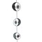 80-Inch Metal Rain Chain - 6 Celestial Crescent Moon & Suns, Aged Finish